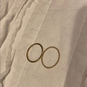 2 Mejuri Rings 14k Gold Size 9